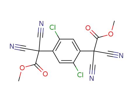 Dimethyl α,α,α',α'-Tetracyano-2,5-dichlor-p-phenylendiacetat