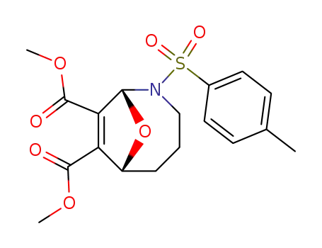 Molecular Structure of 62587-51-3 (9-Oxa-2-azabicyclo[4.2.1]non-7-ene-7,8-dicarboxylic acid,
2-[(4-methylphenyl)sulfonyl]-, dimethyl ester)