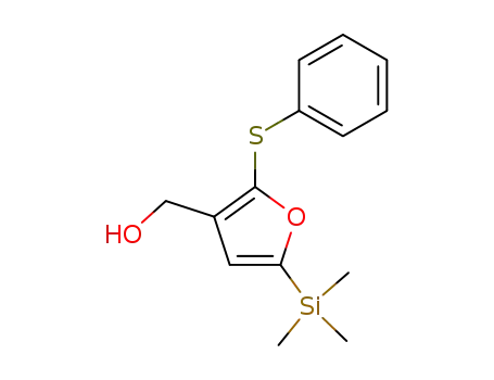 3-Furanmethanol, 2-(phenylthio)-5-(trimethylsilyl)-