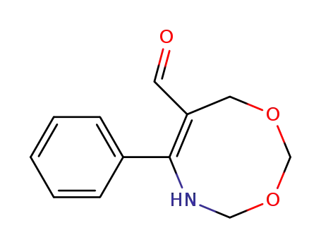 4H-1,3,5-Dioxazocine-7-carboxaldehyde, 5,8-dihydro-6-phenyl-