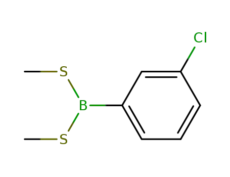 3-ClC<sub>6</sub>H<sub>4</sub>B(SCH<sub>3</sub>)2