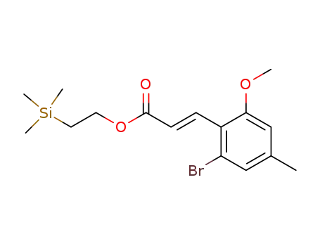 (E)-3-(2-Bromo-6-methoxy-4-methyl-phenyl)-acrylic acid 2-trimethylsilanyl-ethyl ester