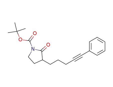 2-Oxo-3-(5-phenyl-pent-4-ynyl)-pyrrolidine-1-carboxylic acid tert-butyl ester