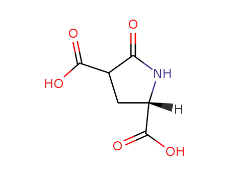 Molecular Structure of 89267-01-6 (2,4-Pyrrolidinedicarboxylic acid, 5-oxo-)