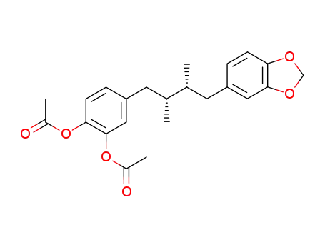 Acetic acid 2-acetoxy-5-((2R,3R)-4-benzo[1,3]dioxol-5-yl-2,3-dimethyl-butyl)-phenyl ester