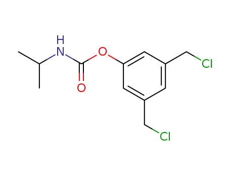 Molecular Structure of 22134-31-2 (3,5-bis(chloromethyl)phenyl propan-2-ylcarbamate)