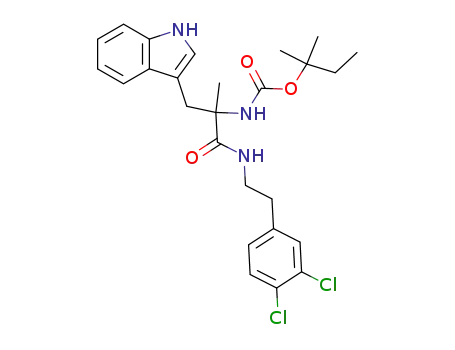 Molecular Structure of 114779-52-1 (N-Amoc-DL-α-methyl tryptophanyl-2-(3,4-dichlorophenyl)ethylamide)