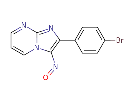 Molecular Structure of 64454-32-6 (Imidazo[1,2-a]pyrimidine, 2-(4-bromophenyl)-3-nitroso-)