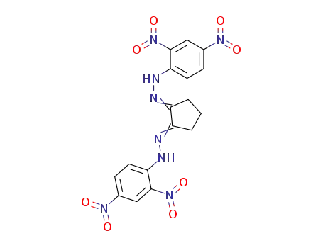 Molecular Structure of 18138-10-8 (1,2-Cyclopentanedione, bis[(2,4-dinitrophenyl)hydrazone])