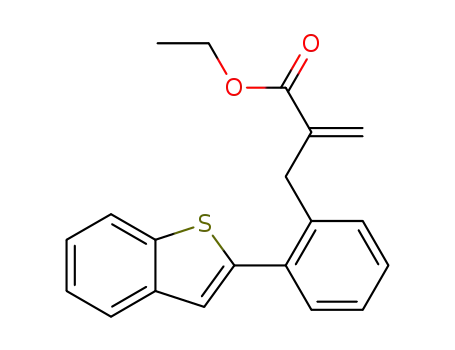 Molecular Structure of 1612244-41-3 (ethyl 2-(2-benzothiophen-2-ylbenzyl)acrylate)