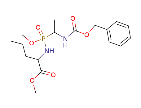 N-<methoxy (1-N-benzyloxycarbonylaminoethyl)phosphinyl> norvaline methyl ester