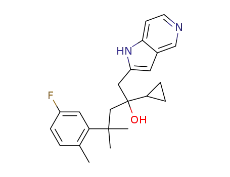 2-Cyclopropyl-4-(5-fluoro-2-methylphenyl)-4-methyl-1-(1H-pyrrolo[3,2-c]pyridin-2-yl)pentan-2-ol