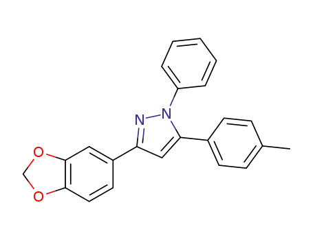 3-(benzo[d][1,3]dioxol-5-yl)-1-phenyl-5-p-tolyl-1H-pyrazole