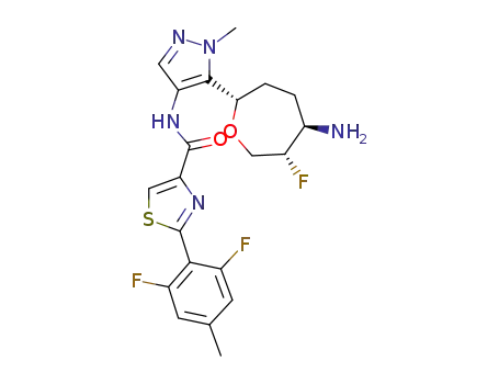 N-(5-((2S,5R,6S)-5-amino-6-fluorooxepan-2-yl)-1-methyl-1H-pyrazol-4-yl)-2-(2,6-difluoro-4-methylphenyl)thiazole-4-carboxamide