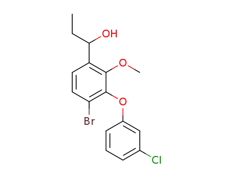 1-[4-bromo-3-(3-chlorophenoxy)-2-methoxyphenyl]propan-1-ol
