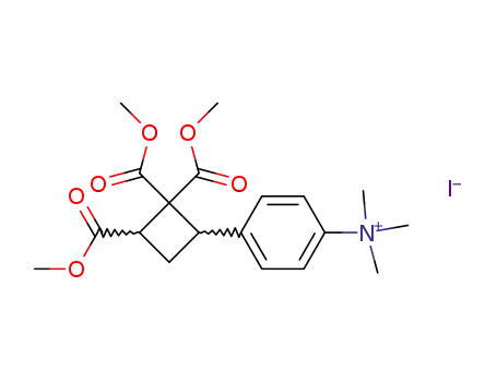 1-<p-(dimethylamino)phenyl>-2,2,3-tris(carbomethoxy)cyclobutane methiodide
