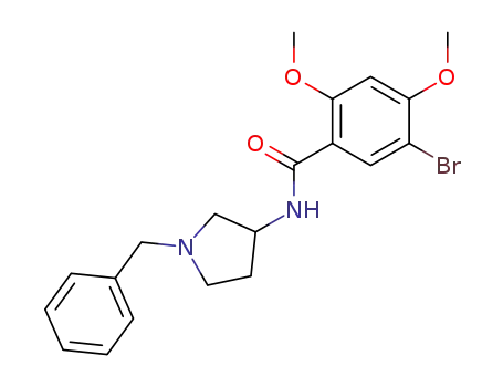 Molecular Structure of 96901-81-4 (5-bromo-2,4-dimethoxy-N-(1-benzyl-3-pyrrolidinyl)benzamide)