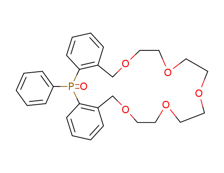 24-phenyl-7,8,10,11,13,14,16,17,19,24-decahydro-5<i>H</i>-6,9,12,15,18-pentaoxa-24-phospha-dibenzo[<i>a</i>,<i>d</i>]cycloeicosene 24-oxide