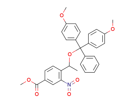 methyl 4-(1-(bis(4-methoxyphenyl)(phenyl)methoxy)ethyl)-3-nitrobenzoate
