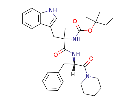 Molecular Structure of 114779-60-1 (N-Amoc-DL-α-methyl tryptophanyl-L-phenylalaninepiperidineamide)