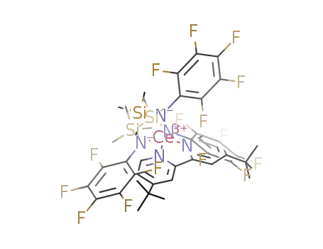 (<sup>t</sup>Bu<sub>2</sub>bipy)Ce[N(SiMe<sub>3</sub>)pentafluorophenyl]<sub>3</sub>