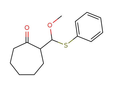 2-(Methoxy-phenylsulfanyl-methyl)-cycloheptanone