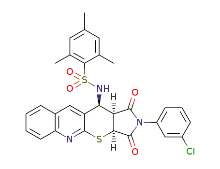 (3aS,11S,11aS)-2-(3-chlorophenyl)-1,3-dioxo-11-(2,4,6-trimethylbenzenesulfonamido)-1,2,3,3a,11,11a-hexahydropyrrolo[3’,4’:5,6]thiopyrano[2,3-b]quinoline