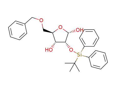 5-benzyloxy-2-(tert-butyldiphenylsilyl)oxy-1-hydroxy-3-hydroxy-α-D-ribose