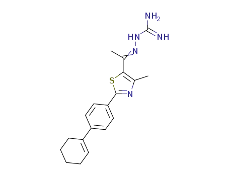 2-{1-[2-(4-(1-cyclohexenyl)phenyl)-4-methylthiazol-5-yl]-ethylidene}hydrazinecarboximidamide