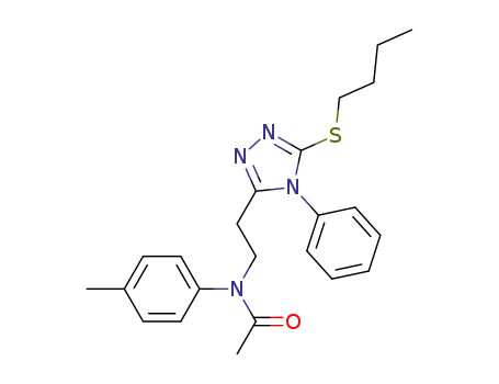N-[2-[5-(butylsulfanyl)-4-phenyl-4H-1,2,4-triazol-3-yl]-ethyl]-N-(4-methylphenyl)acetamide