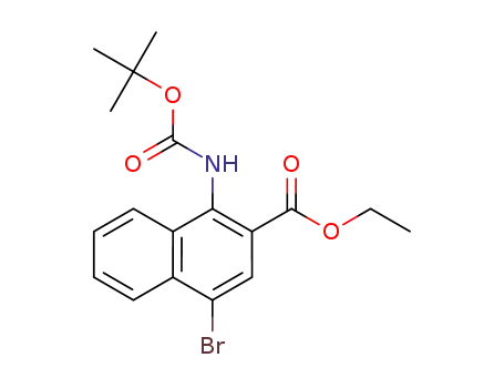 ethyl 4-bromo-1-[(tert-butoxycarbonyl)amino]naphthalene-2-carboxylate