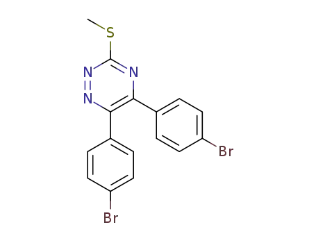 5,6-bis(4-bromophenyl)-3-(methylthio)-1,2,4-triazine