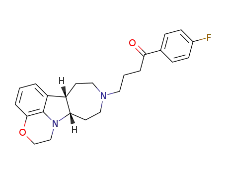 Molecular Structure of 1576240-08-8 ((6bS, 11aS)-4-(1,2,6b,7,8,10,11,11a-octahydro-9H-azepino[4,5-b][1,4]oxazino[2,3,4-hi]indol-9-yl)-1-(4-fluorophenyl)-1-butanone)