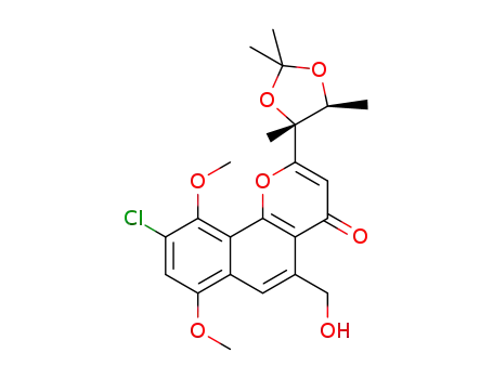 Molecular Structure of 1616873-09-6 (C<sub>23</sub>H<sub>25</sub>ClO<sub>7</sub>)