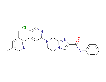 7-(5'-chloro-3,5-dimethyl-2,4'-bipyridin-2'-yl)-N-phenyl-5,6,7,8-tetrahydroimidazo[1,2-a]pyrazine-2-carboxamide