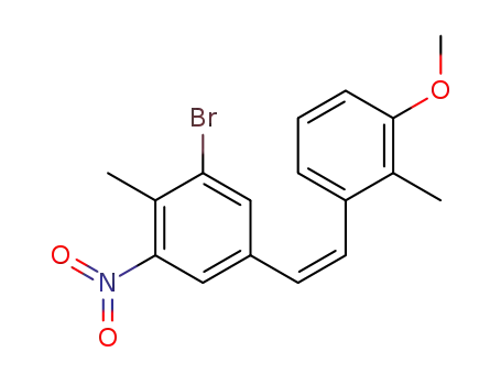 cis-3-bromo-3'-methoxy-2',4-dimethyl-5-nitrostilbene