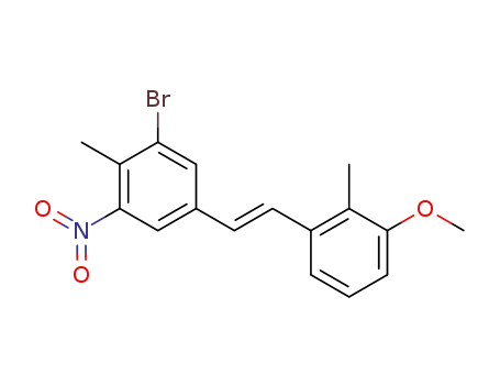trans-3-bromo-3'-methoxy-2',4-dimethyl-5-nitrostilbene