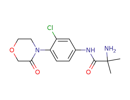 2-amino-isobutyric acid N-[3-chloro-4-(3-oxo-morpholin-4-yl)phenyl]-amide