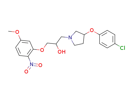 1-[3-(4-Chlorophenoxy)-1-pyrrolidinyl]-3-(5-methoxy-2-nitrophenoxy)-2-propanol