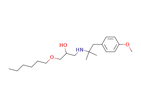 N-(2-Hydroxy-3-hexanoxypropyl)-1,1-dimethyl-2-(4-methoxyphenyl)ethylamine
