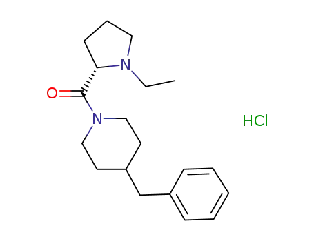 Piperidine, 1-[[(2S)-1-ethyl-2-pyrrolidinyl]carbonyl]-4-(phenylmethyl)-,
monohydrochloride