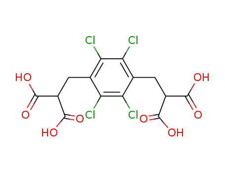 1.4-Bis-(2.2-dicarboxy-aethyl)-2.3.5.6-tetrachlor-benzol