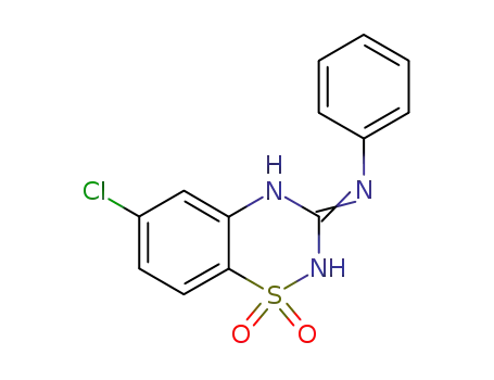 (6-chloro-1,1-dioxo-1,2(4)-dihydro-1λ<sup>6</sup>-benzo[1,2,4]thiadiazin-3-yl)-phenyl-amine