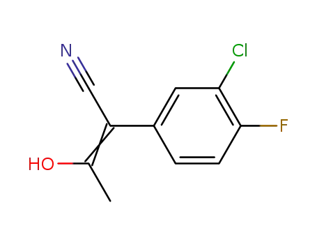 3-Hydroxy-2-<4-fluor-3-chlor-phenyl>-crotonsaeure-nitril