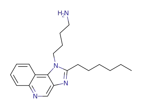 Molecular Structure of 642473-76-5 (1H-Imidazo[4,5-c]quinoline-1-butanamine, 2-hexyl-)