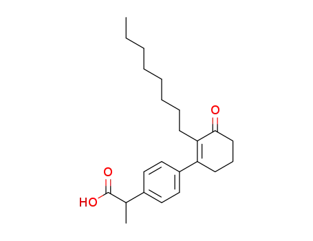 Benzeneacetic acid, a-methyl-4-(2-octyl-3-oxo-1-cyclohexen-1-yl)-