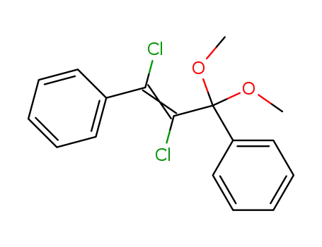 Molecular Structure of 13492-69-8 (Chalcone,a,b-dichloro-, dimethyl acetal (8CI))