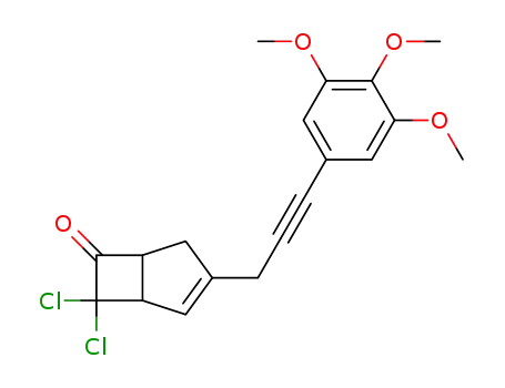 7,7-Dichlor-3-<3-(3,4,5-trimethoxyphenyl)-propionyl-(2)>-bicyclo<3.2.0>hepten-(2)-on-(6)