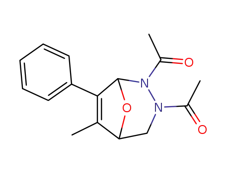 2,3-diacetyl-6-methyl-7-phenyl-8-oxa-2,3-diaza-bicyclo[3.2.1]oct-6-ene