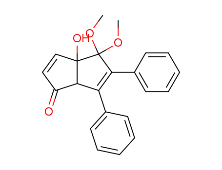 6,6-Dimethoxy-7,8-diphenyl-5-hydroxy-bicyclo<3.3.0>octadien-(3,7)-on-(2)